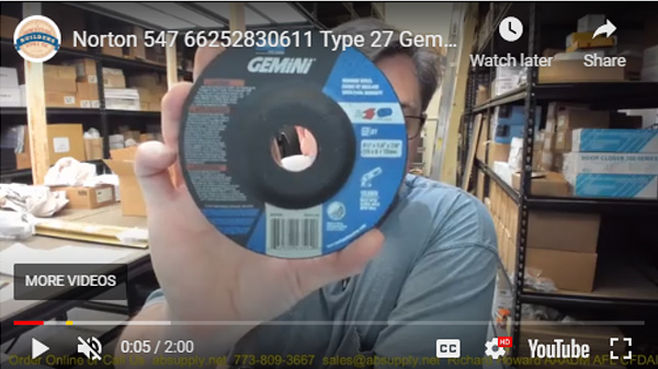 Norton Gemini Type 27, Pick Your Size, 1/4" Thick, 7/8 Hole Prices as LOW AS $2.00! #Grinding Wheels for Sale Online